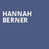 Hannah Berner, The Hall, Little Rock