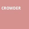 Crowder, First Security Amphitheatre, Little Rock